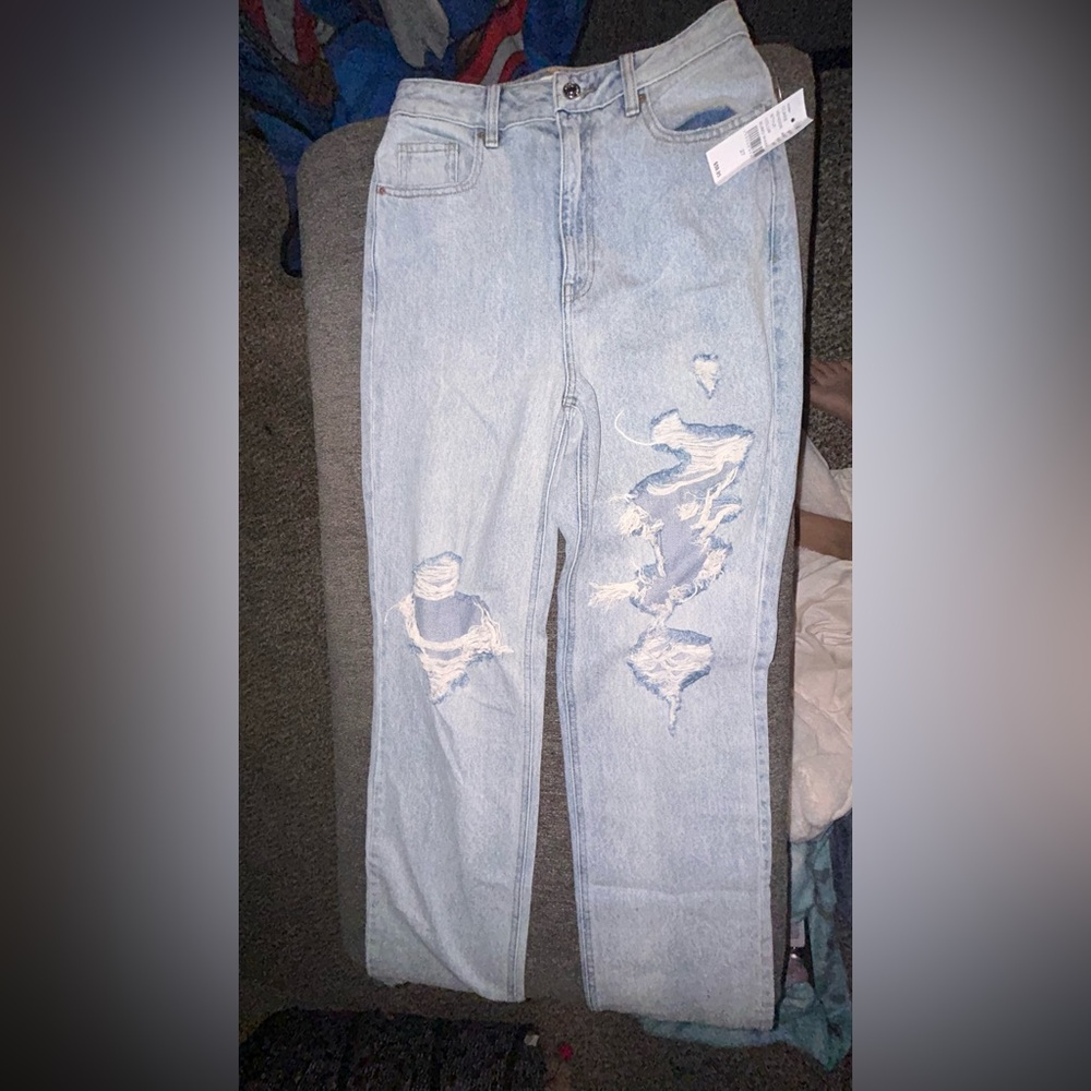 PacSun Light Blue Ripped Boyfriend Jeans